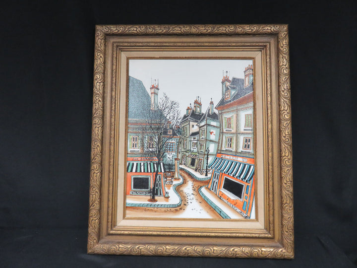 Parisian Street Scene Canvas Print