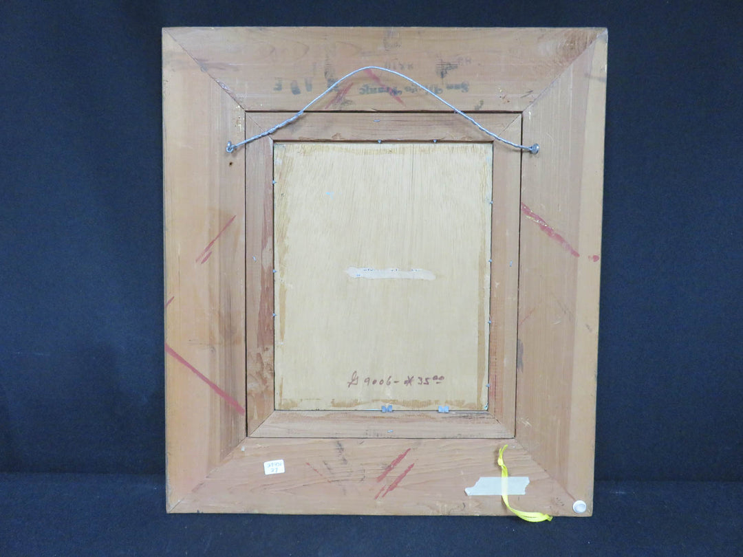 Winter Scene Signed Painting