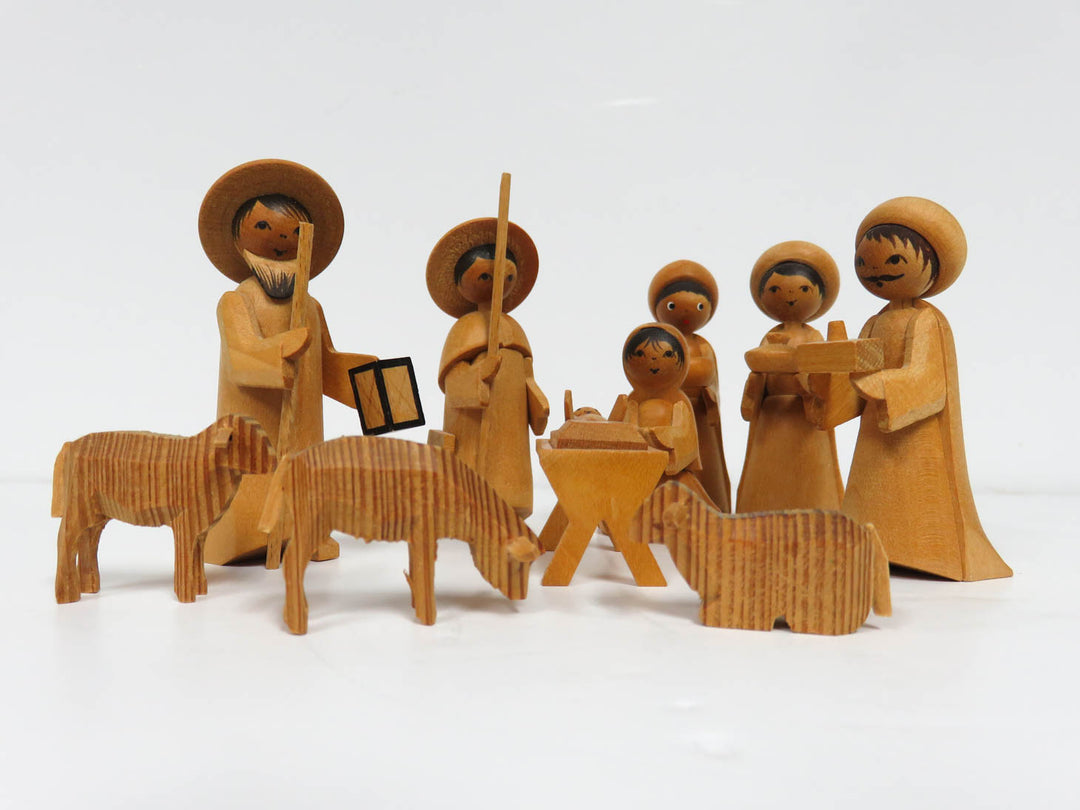 Hand Carved Nativity Scene