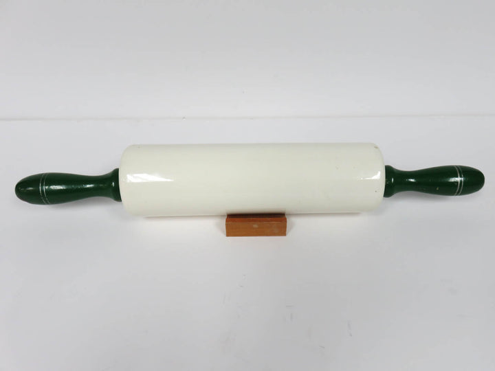 Nutbrown Ceramic Rolling Pin on Stand