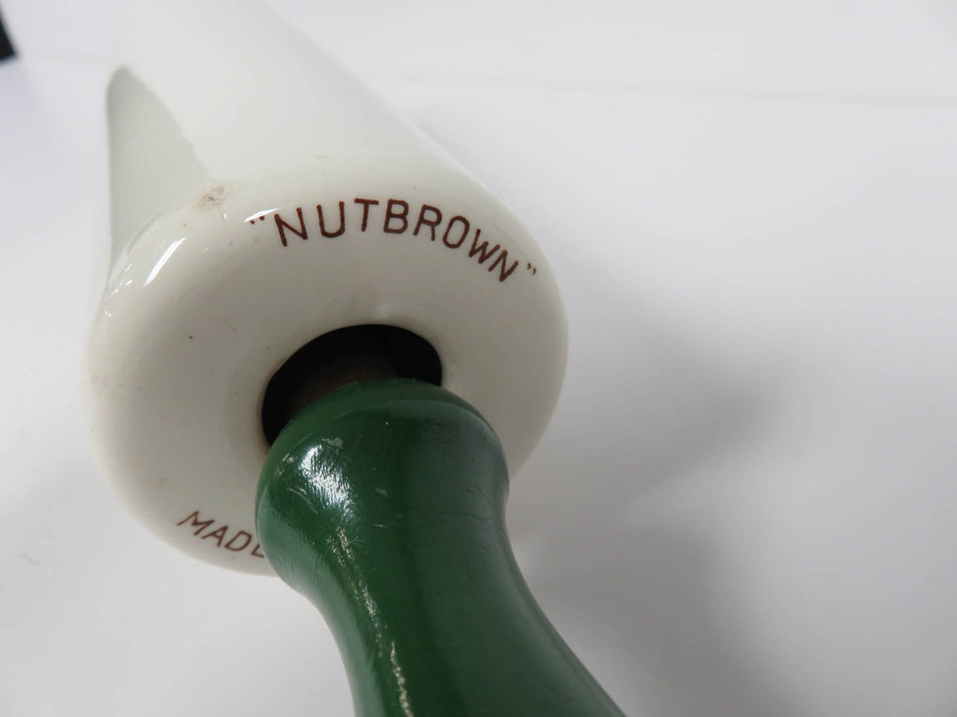 Nutbrown Ceramic Rolling Pin on Stand
