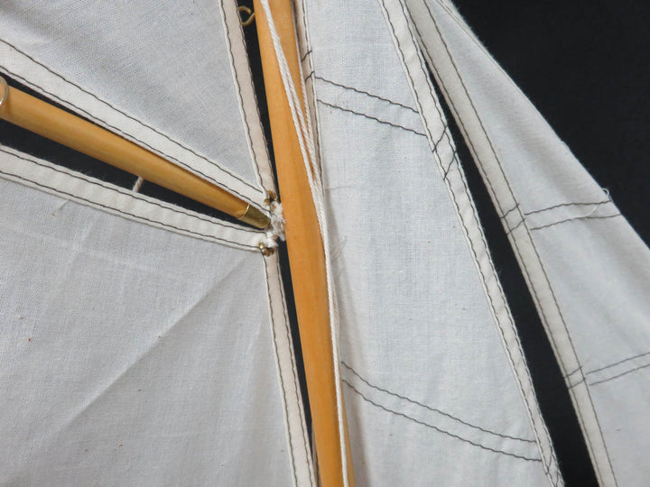 Wood Sailing Ship on Stand