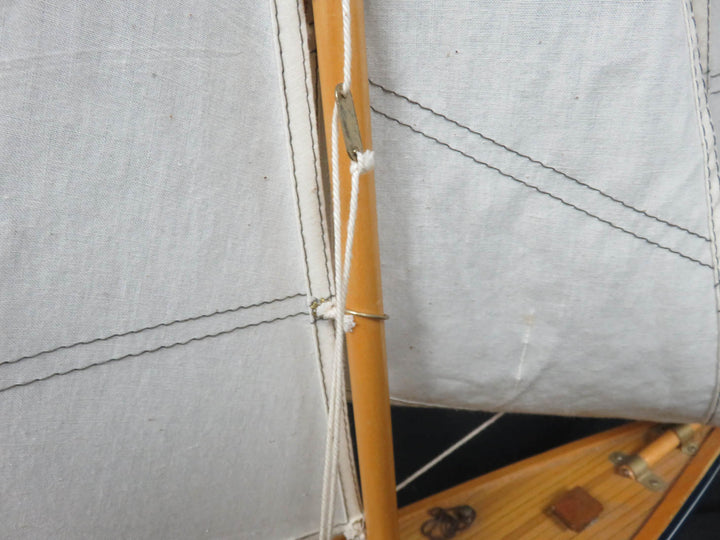 Wood Sailing Ship on Stand