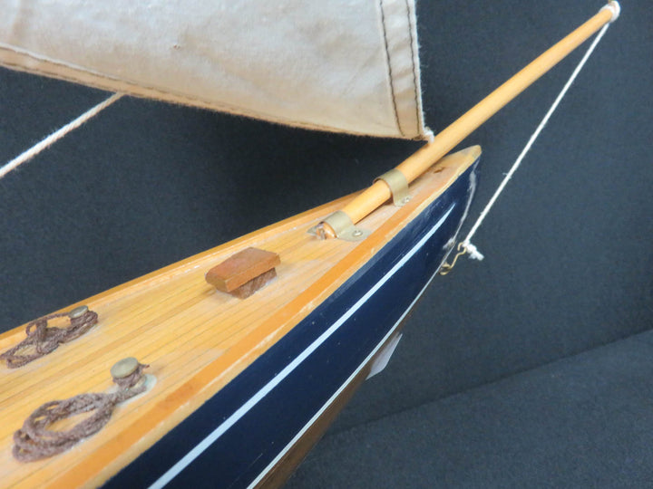 Wood Sailing Ship on Stand