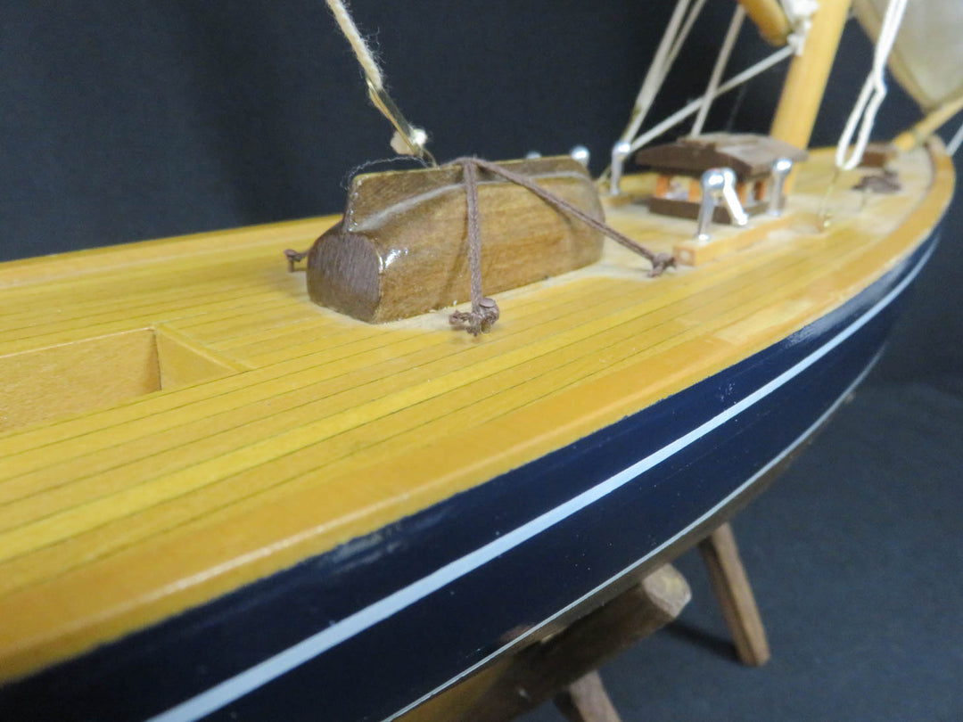 Wood Sailing Ship on Stand