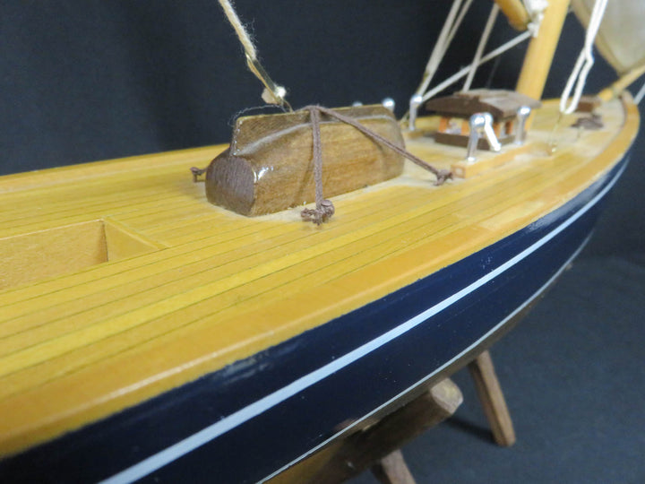 Wood Sailing Ship on Stand