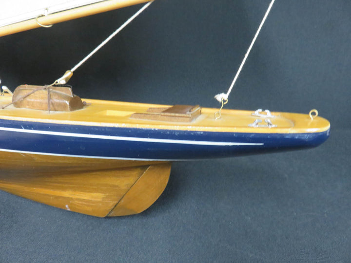 Wood Sailing Ship on Stand
