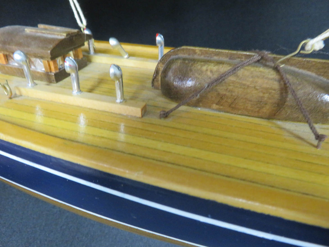 Wood Sailing Ship on Stand