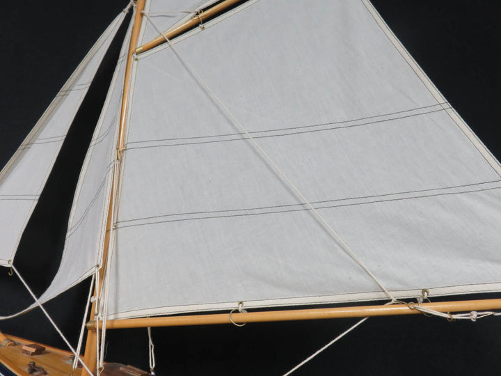 Wood Sailing Ship on Stand