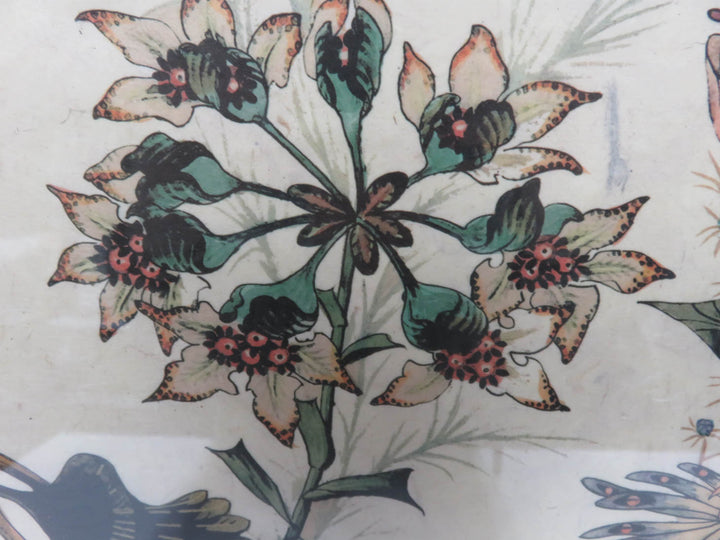 Hand Tinted Fantasy Floral Print Plate II