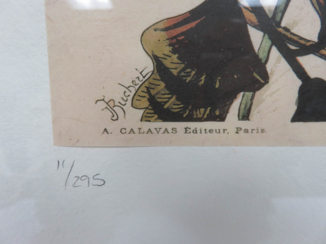 Hand Tinted Fantasy Floral Print Plate II