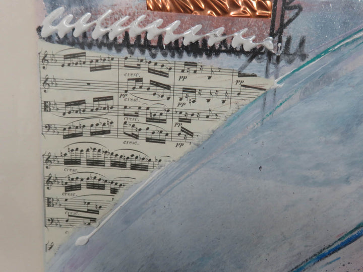 Signed Mixed Media Collage