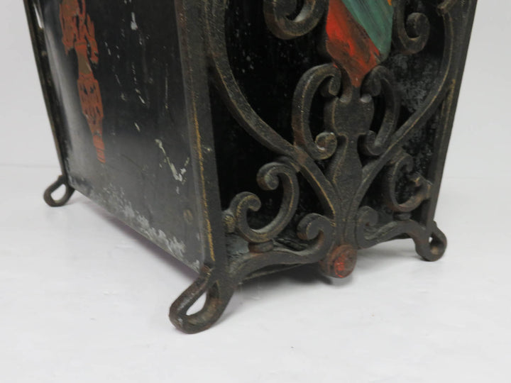 Vintage Wrought Iron Magazine Rack