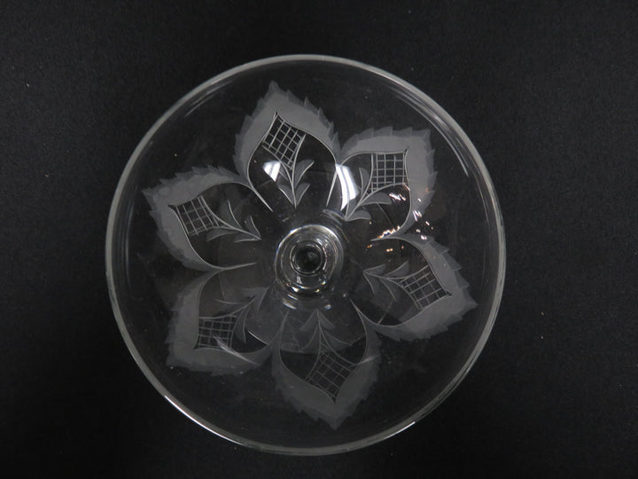 Vintage Saucer Champagne Glasses