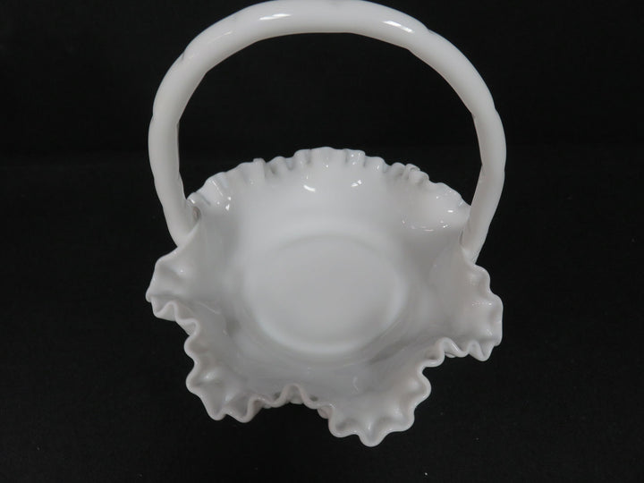 Fenton Milk Glass Basket