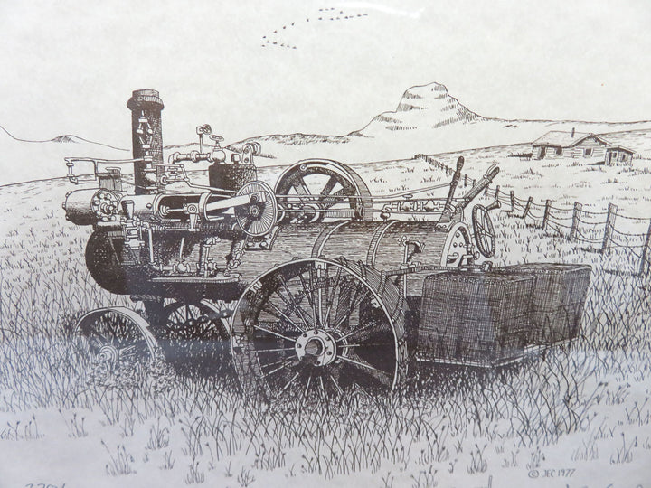 Rusting Tractor Print