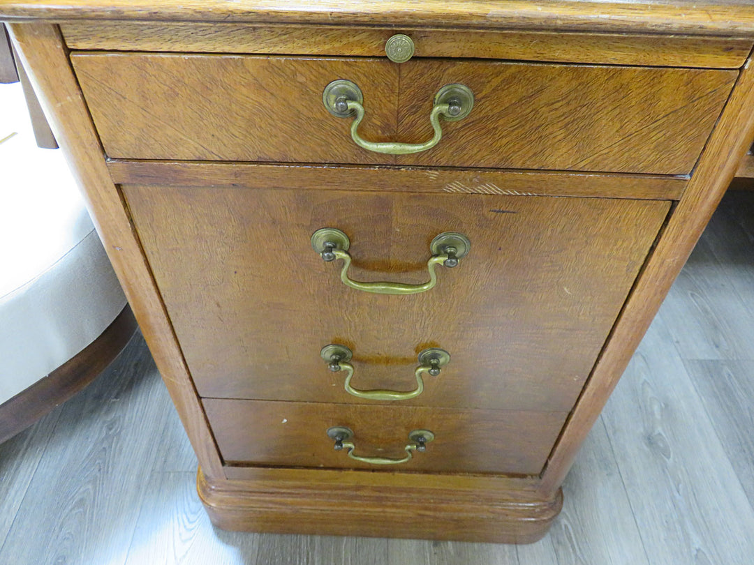 Vintage Oak Executive Desk