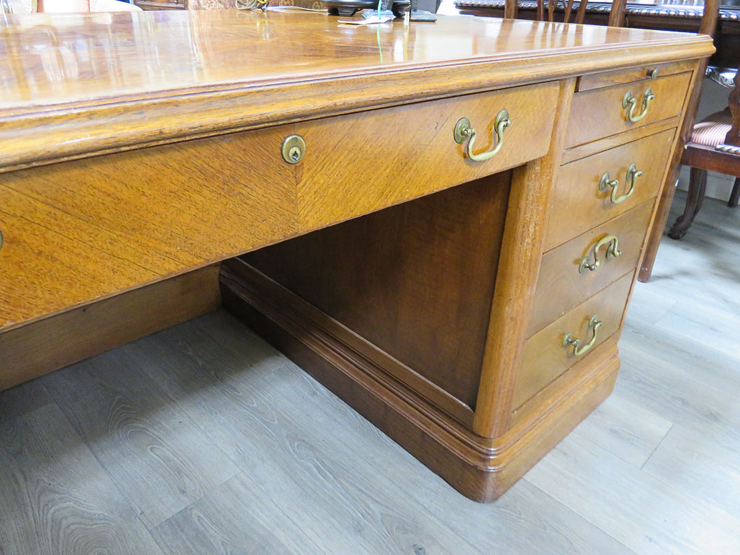 Vintage Oak Executive Desk