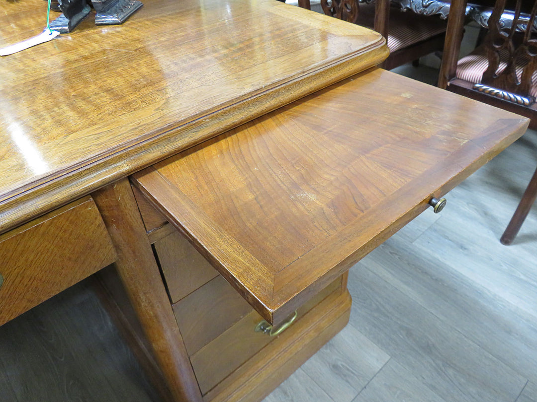 Vintage Oak Executive Desk