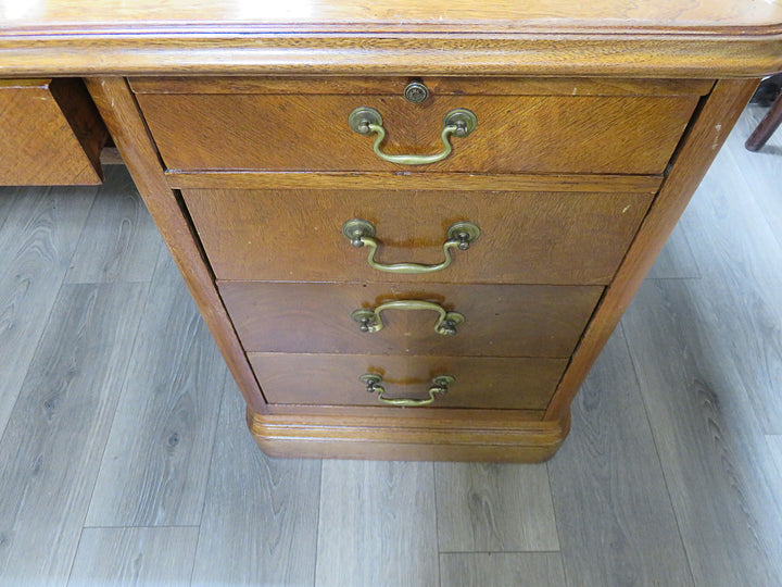 Vintage Oak Executive Desk