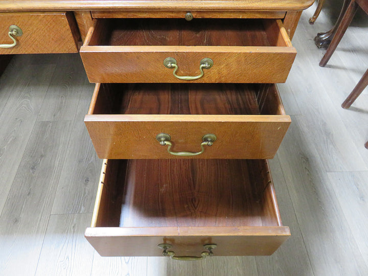Vintage Oak Executive Desk
