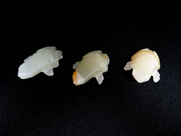 Onyx Frog Figurines