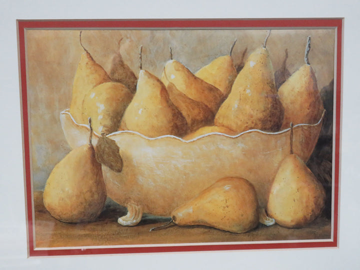 Bowl of Pears Print