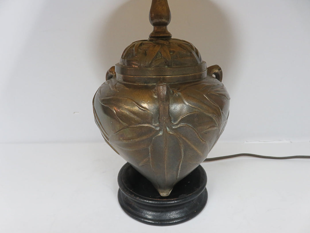 Brass Bamboo Motif Table Lamp