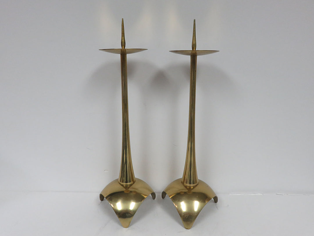 Vintage MCM Modernist Candlesticks