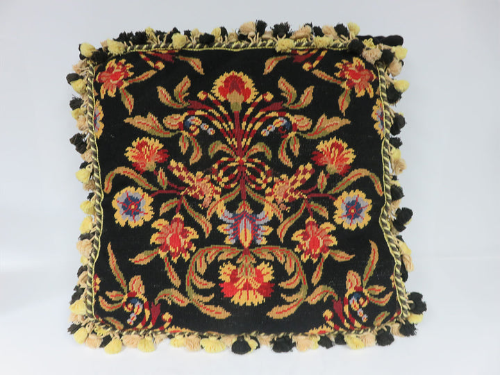 Needlepoint Throw Pillow