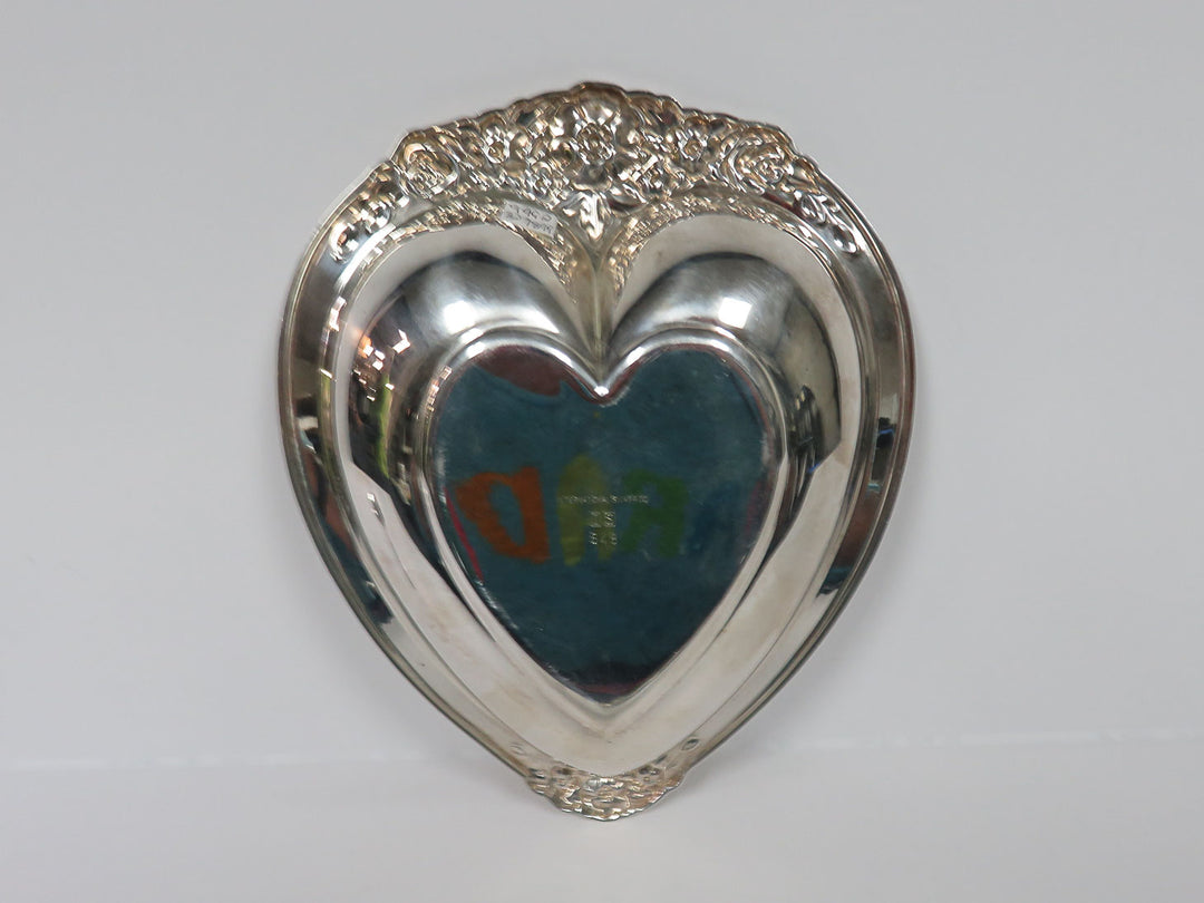 International Silver Co.Heart Dish & Spoon