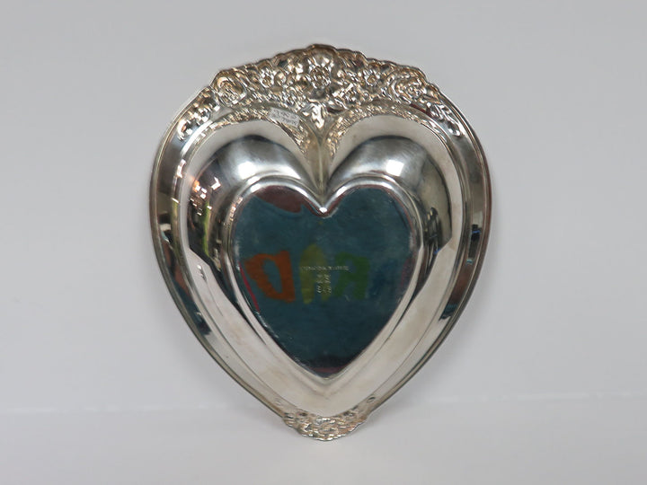 International Silver Co.Heart Dish & Spoon