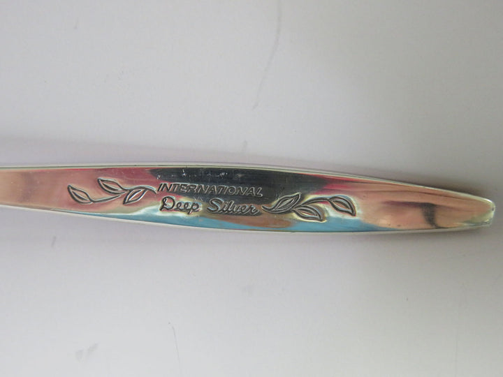 International Silver Co.Heart Dish & Spoon