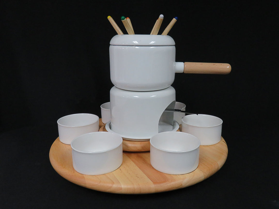 Crate & Barrel Rotating Fondue Set