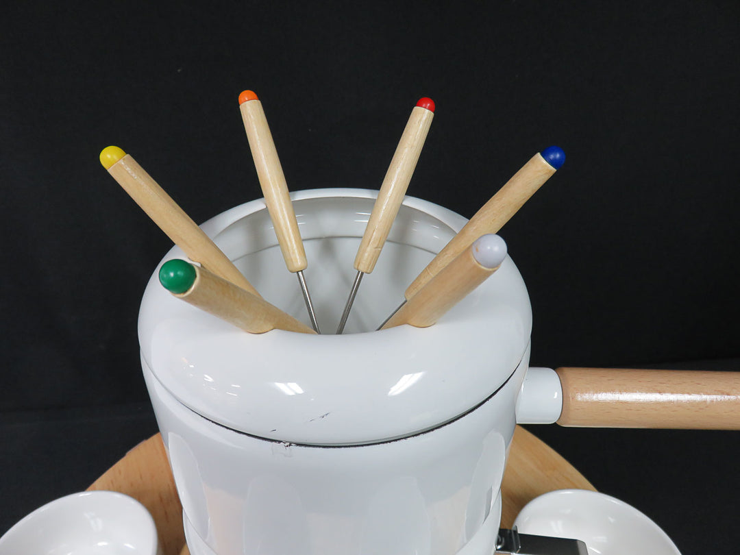 Crate & Barrel Rotating Fondue Set