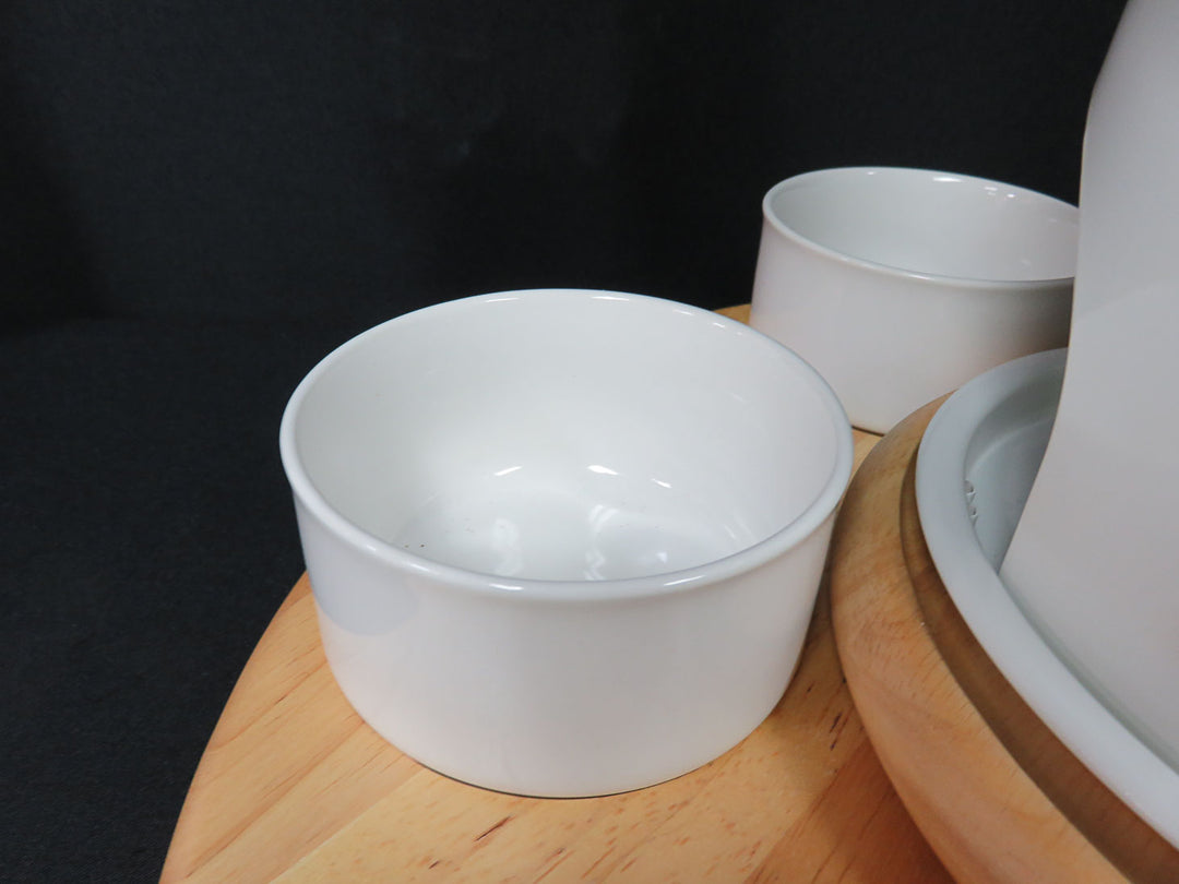 Crate & Barrel Rotating Fondue Set