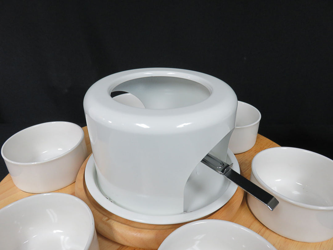 Crate & Barrel Rotating Fondue Set