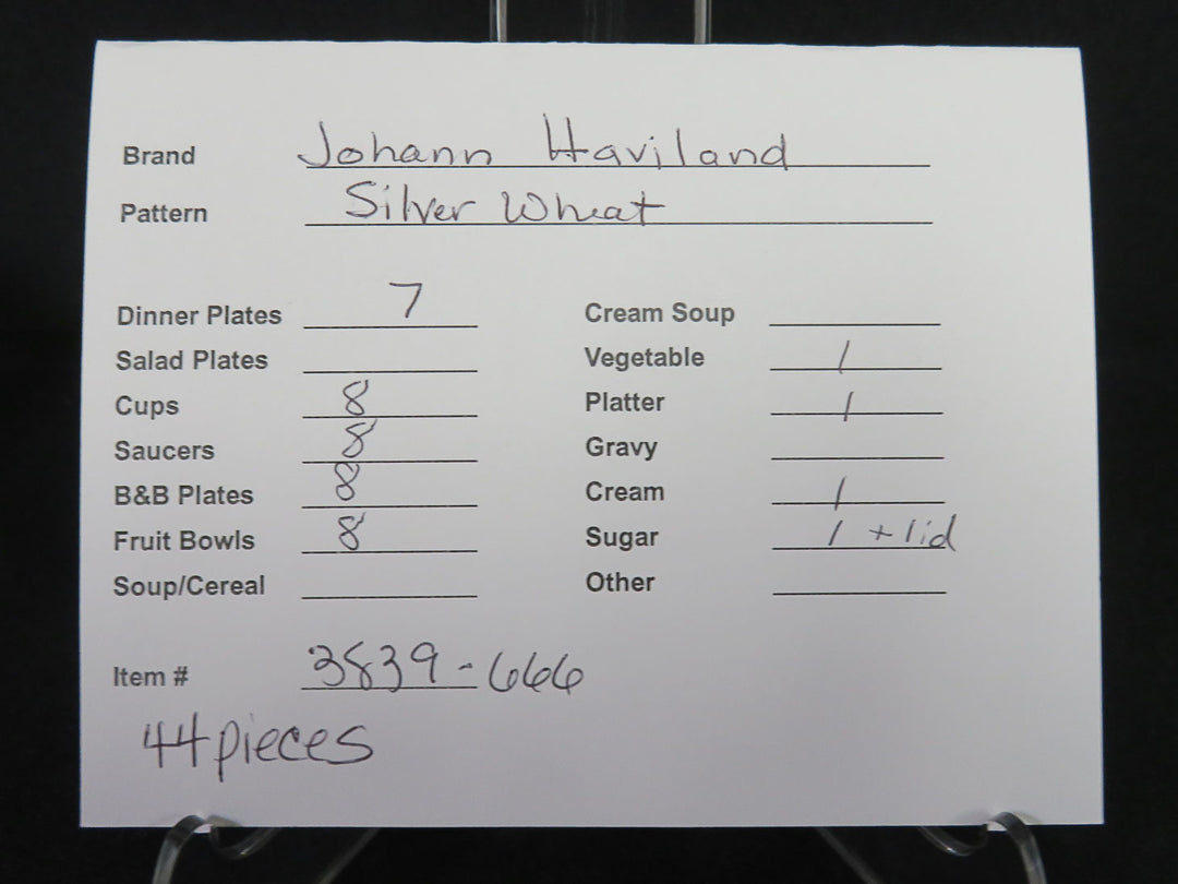 Johann Haviland China Set