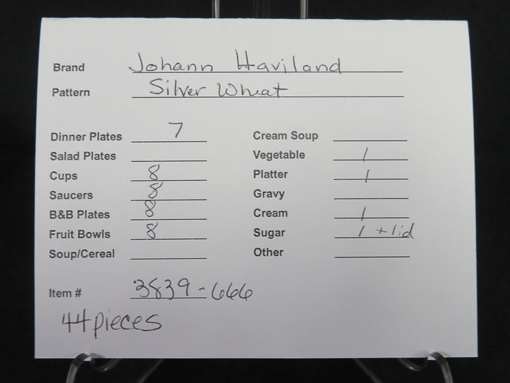 Johann Haviland China Set