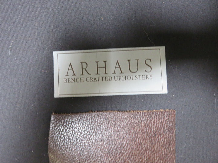 Arhaus Brown Leather Sofa