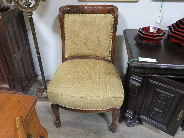 Antique Mahogany Slipper Chair