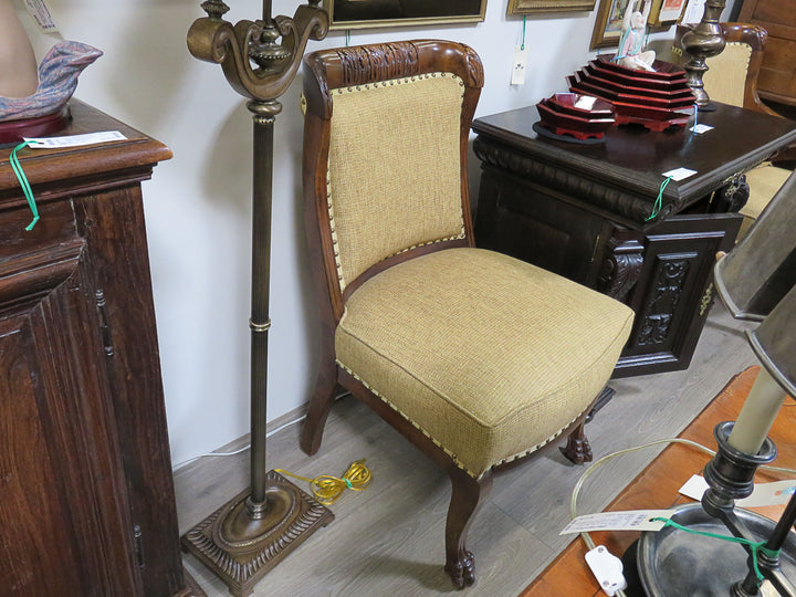 Antique Mahogany Slipper Chair