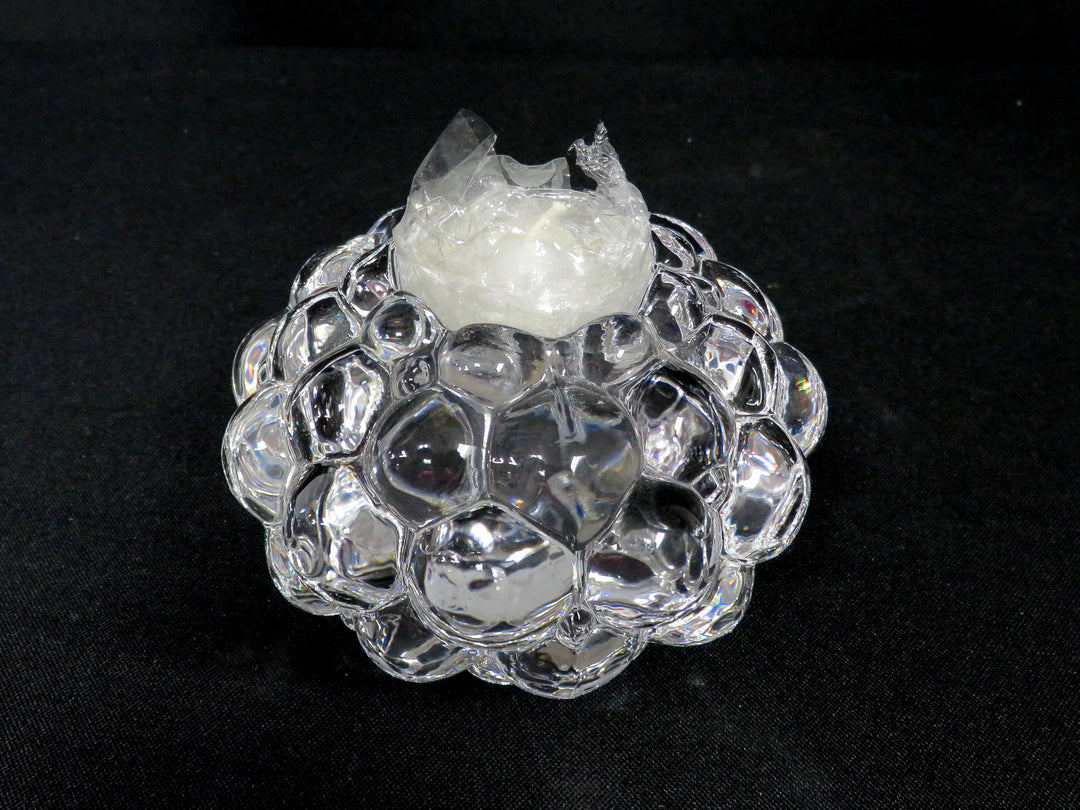 Orrefors Raspberry Votive