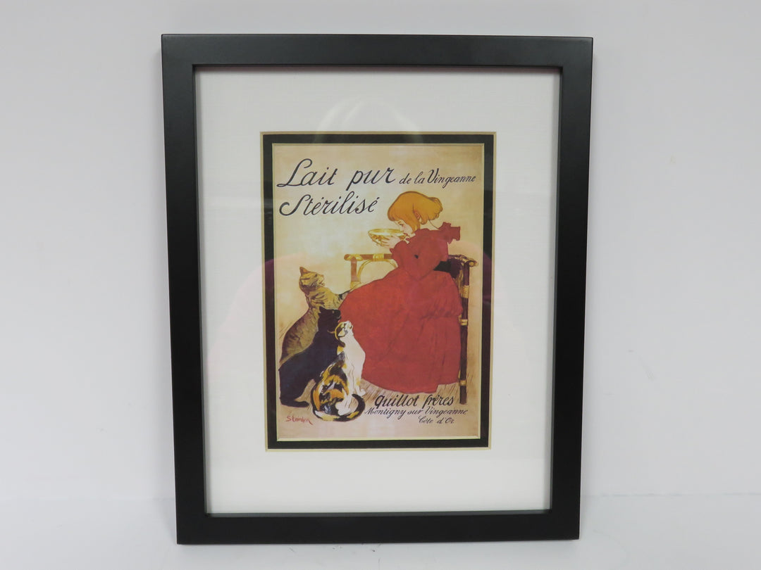 Girl with Cats Print
