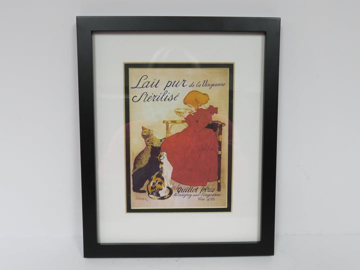 Girl with Cats Print