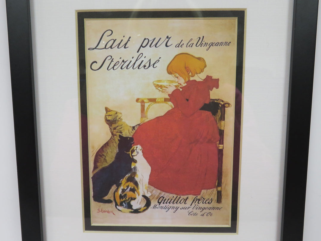 Girl with Cats Print
