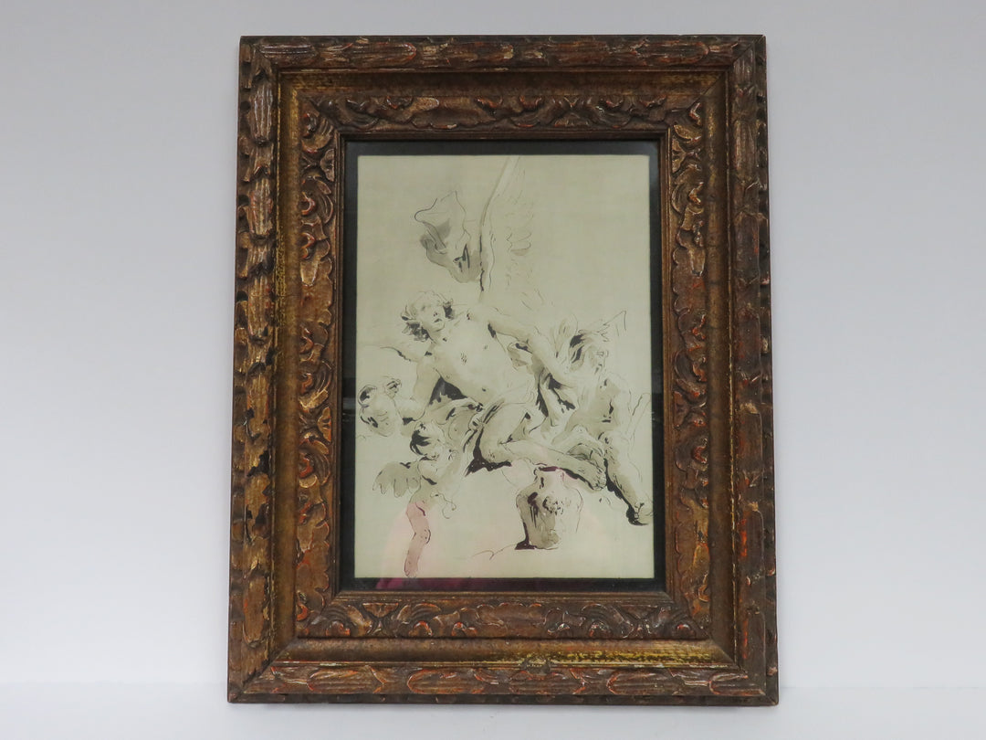 Print of Winged Figures by Tiepolo