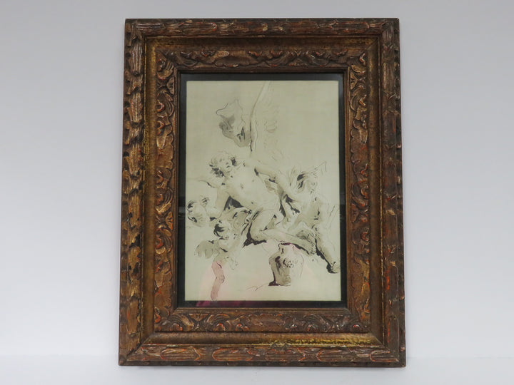 Print of Winged Figures by Tiepolo