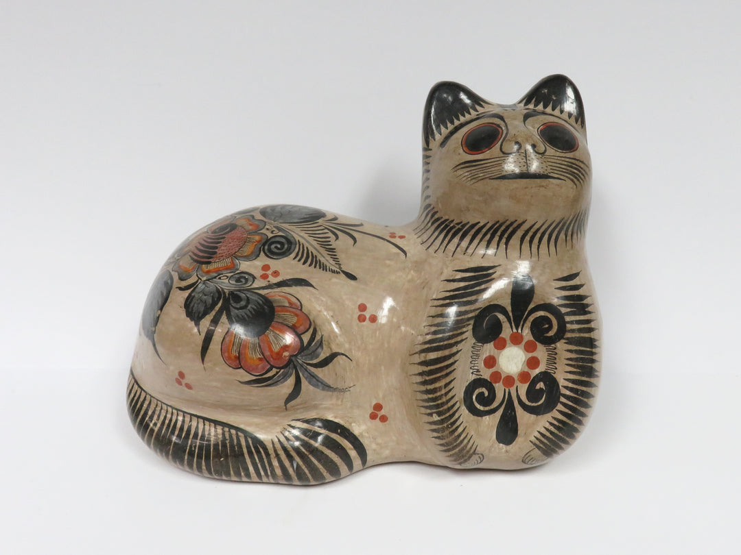 Folk Art Pottery Cat