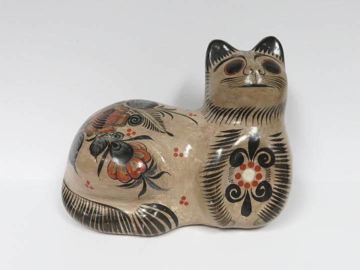 Folk Art Pottery Cat